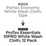 ProTex Essentials 10PRO White Wash Cloth, 12 Pack