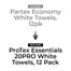 ProTex Essentials 20PRO White Towels, 12 Pack