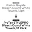 ProTex STYLEPRO Bleach Guard White Towels, 12 Pack