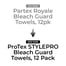 ProTex STYLEPRO Bleach Guard Towels, 12 Pack